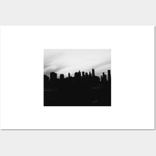 Wistful monochrome NYC skyline Posters and Art